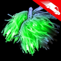 LED Pom Poms Green Light